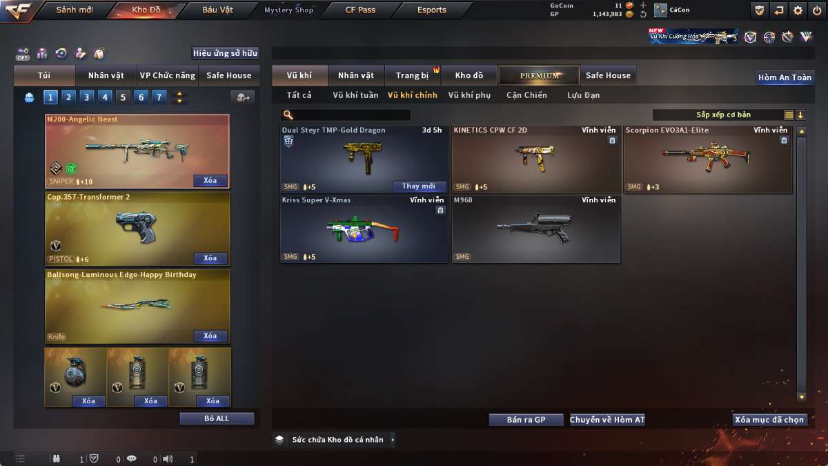 shop acc cf uy tin gia re